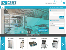 Tablet Screenshot of crestkitchensolutions.com